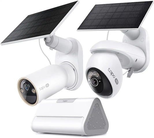 Tapo 4K Outdoor Solar-Powered Pan/Tilt Cameras C660 KIT x1 4K Outdoor Solar-Powered Cameras C460 KIT x1 Smart Hub H500 x1