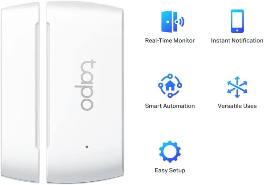TP-Link Tapo Contact Sensor Starter Kit: T110 Contact Sensor + H100 Hub (Long-Range Low-Power Wireless Connectivity, Real-Time Notification, Up to 64 Devices)
