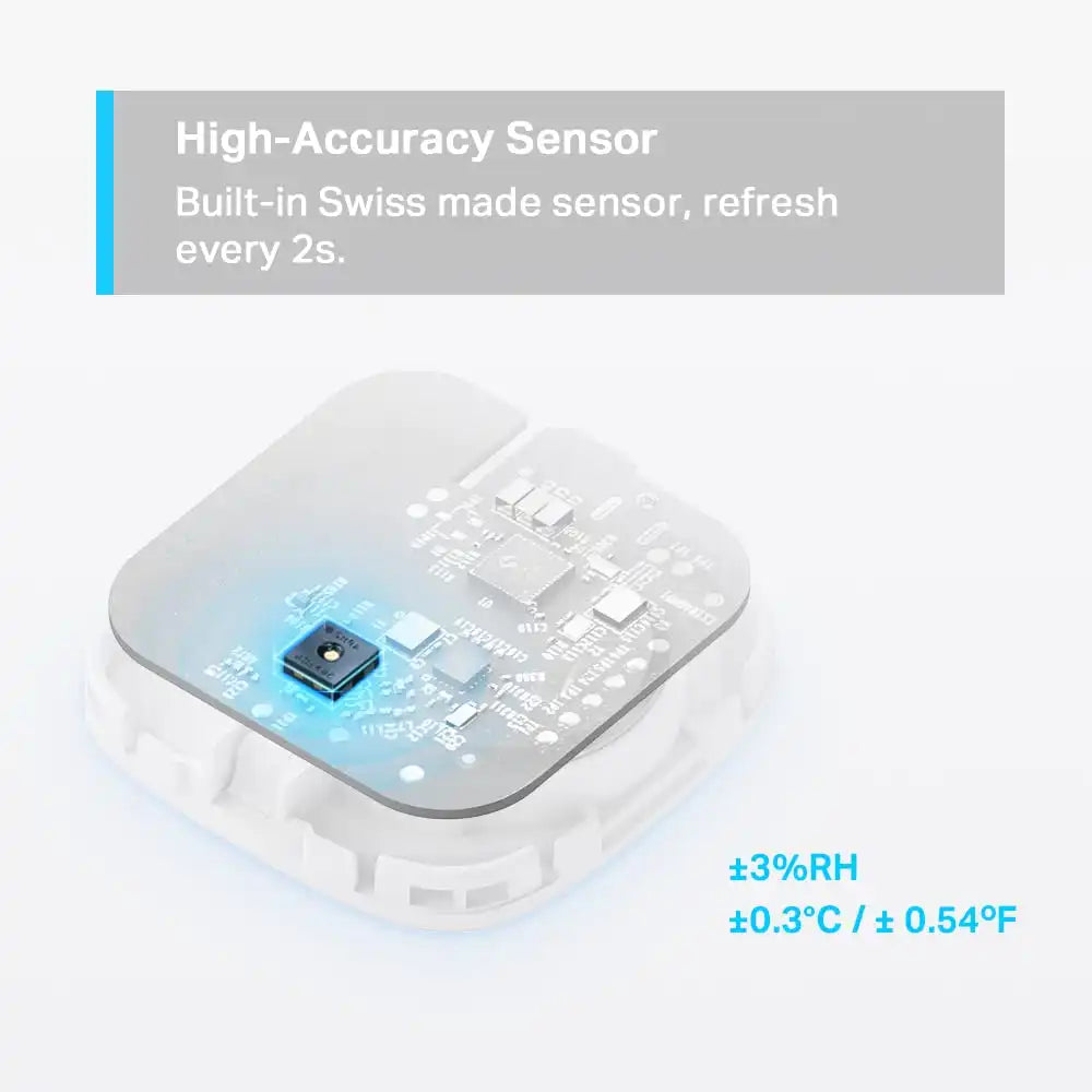 TP-Link Tapo Temperature and Humidity Sensor Starter Kit: T310 Sensor + H100 Hub (High-Accuracy Swiss-Made Sensor | Real-Time Notifications | Long-Lasting Performance)