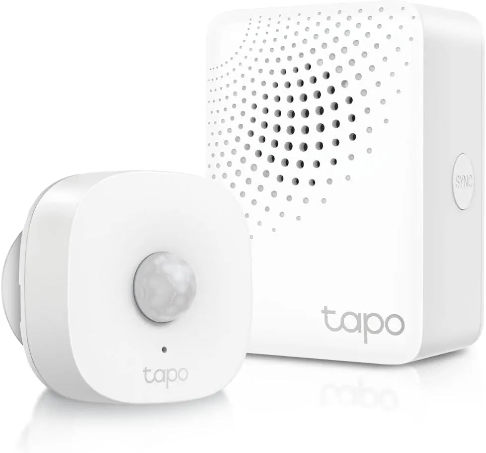 TP-Link Motion Sensor Starter Kit: Motion Sensor T100 + Hub H100 (Long Battery Life, Wide Range Detection, Adjustable Sensitivity, Real-Time Notification, Smart Action)