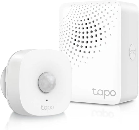 TP-Link Motion Sensor Starter Kit: Motion Sensor T100 + Hub H100 (Long Battery Life, Wide Range Detection, Adjustable Sensitivity, Real-Time Notification, Smart Action)