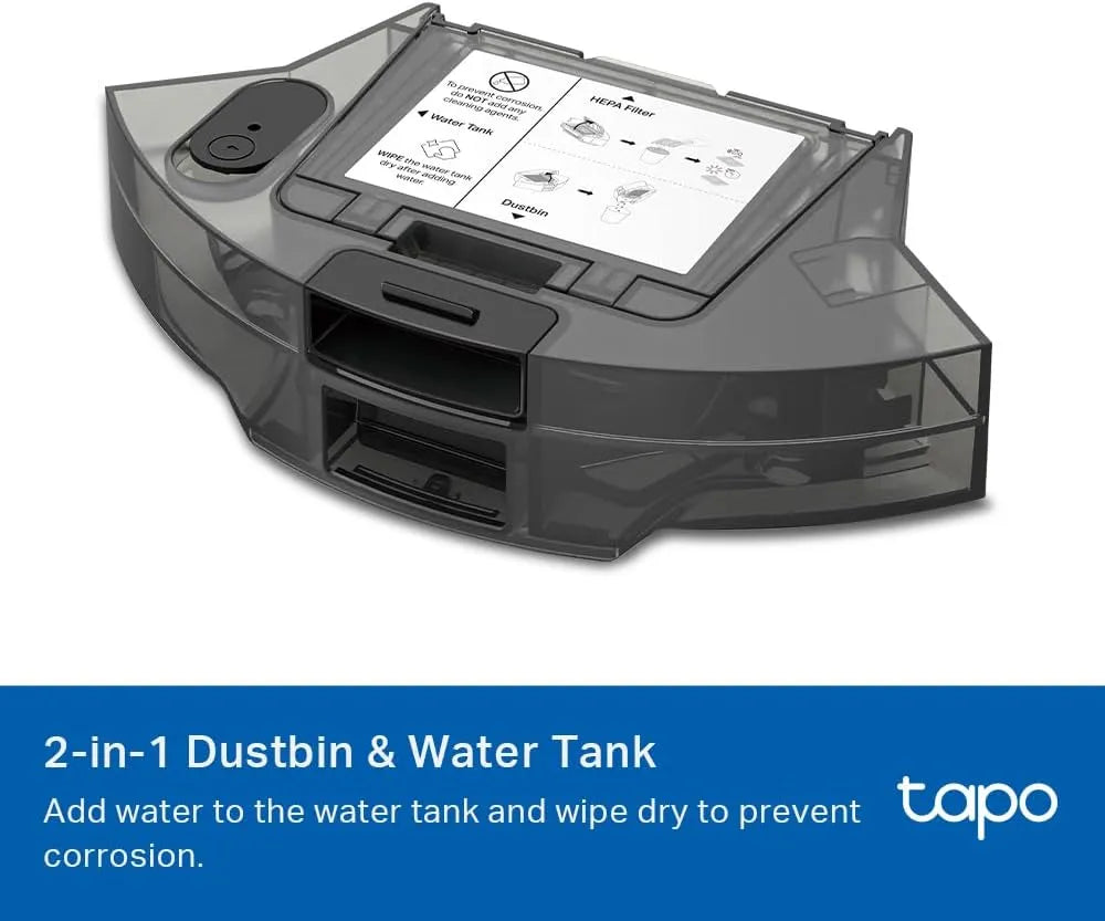 Tapo Robot Vacuum 2-in-1 Dustbin & Water Tank, Compatible with RV30 Max Plus, RV30 Max, RV20 Max Plus, RV20 Max