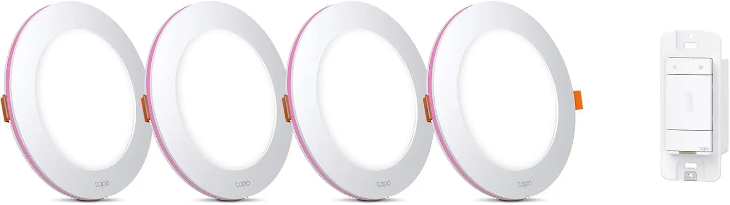 Tapo Smart 4-Inch Recessed Downlight Kit L730-4 KIT(4-Pack), 850LM