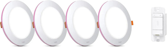 Tapo Smart 4-Inch Recessed Downlight Kit L730-4 KIT(4-Pack), 850LM