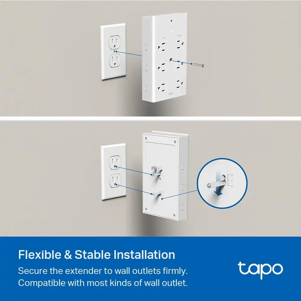Tapo Smart Plug Outlet Extender, P306, 3 Individual Smart Outlets