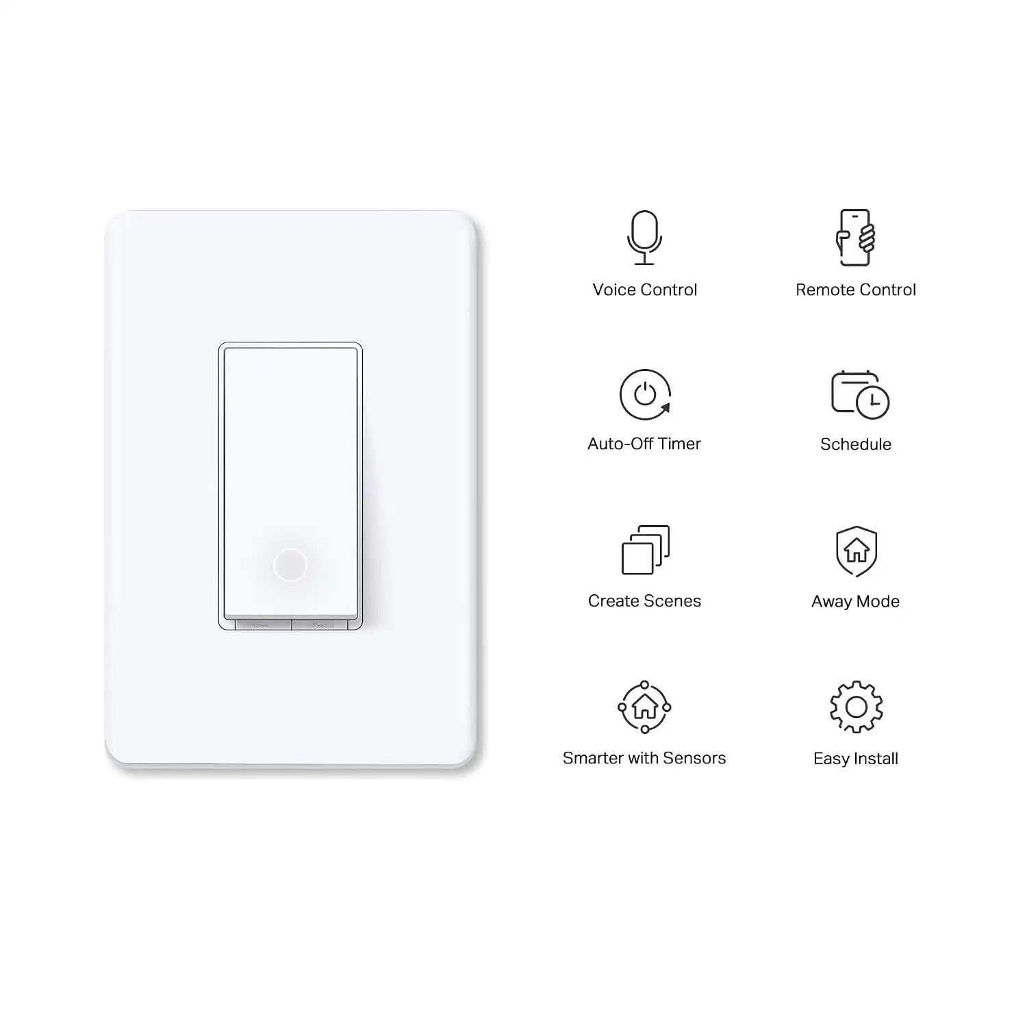 Tapo Smart Light Switch, Single Pole, Need Neutral Wire, S500(4-Pack)