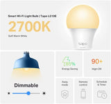 Tapo Smart Light Bulbs L510E(4-Pack), A19 E26, 800 Lumens (60W Equivalent)
