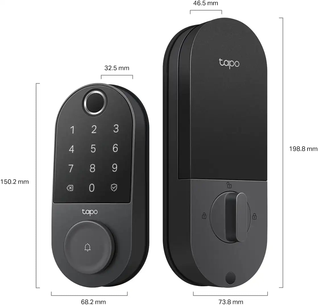 Tapo Smart Wi-Fi Door Lock, Deadbolt, Fingerprint Recognition, DL110