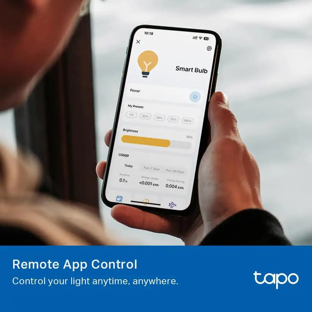 TP-Link Tapo Smart Light Bulbs - Natural Daylight, Dimmable, Compatible w/Alexa and Google Home, A60 Bulb/E27 Base, 60W Equivalent, 800LM CRI>90, 2.4GHz WiFi Only, No Hub Required, Tapo L520E(4-Pack)