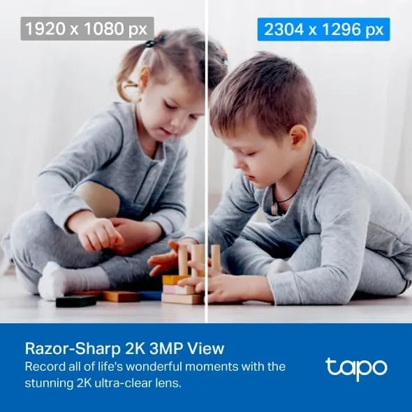 Tapo 2K Pan Tilt Security Camera for Baby Monitor, Dog Camera, C210P2
