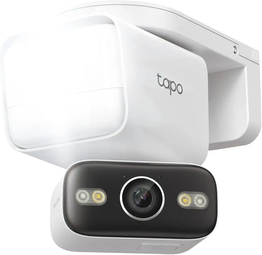 Tapo 2K Outdoor Pan/Tilt Wired Floodlight Security Camera, C710, 1500LM
