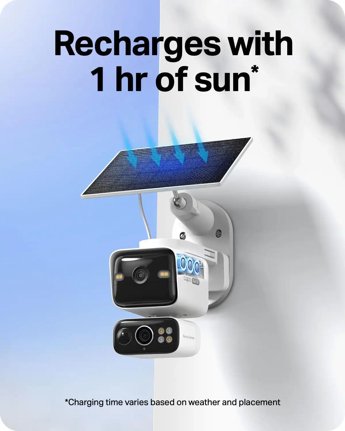 Tapo 2K Dual Lens Pan/Tilt Security Battery Camera w/Solar, C645D KIT