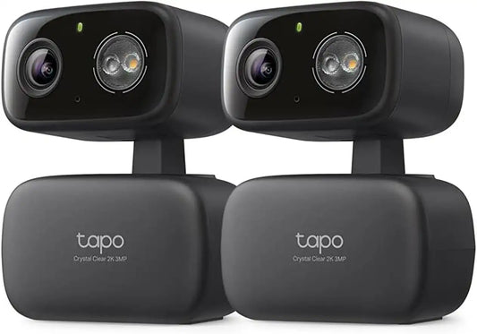 Tapo 2K Indoor/Outdoor Pan/Tilt Wired Security Camera, C217(2-Pack)