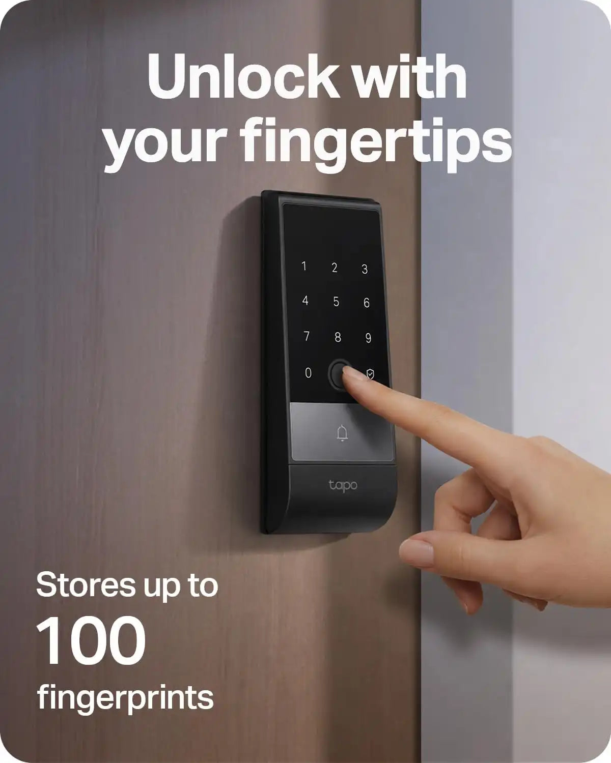 Tapo Smart Door Lock Wi-Fi Deadbolt, Palm & Fingerprint Recognition, DL130