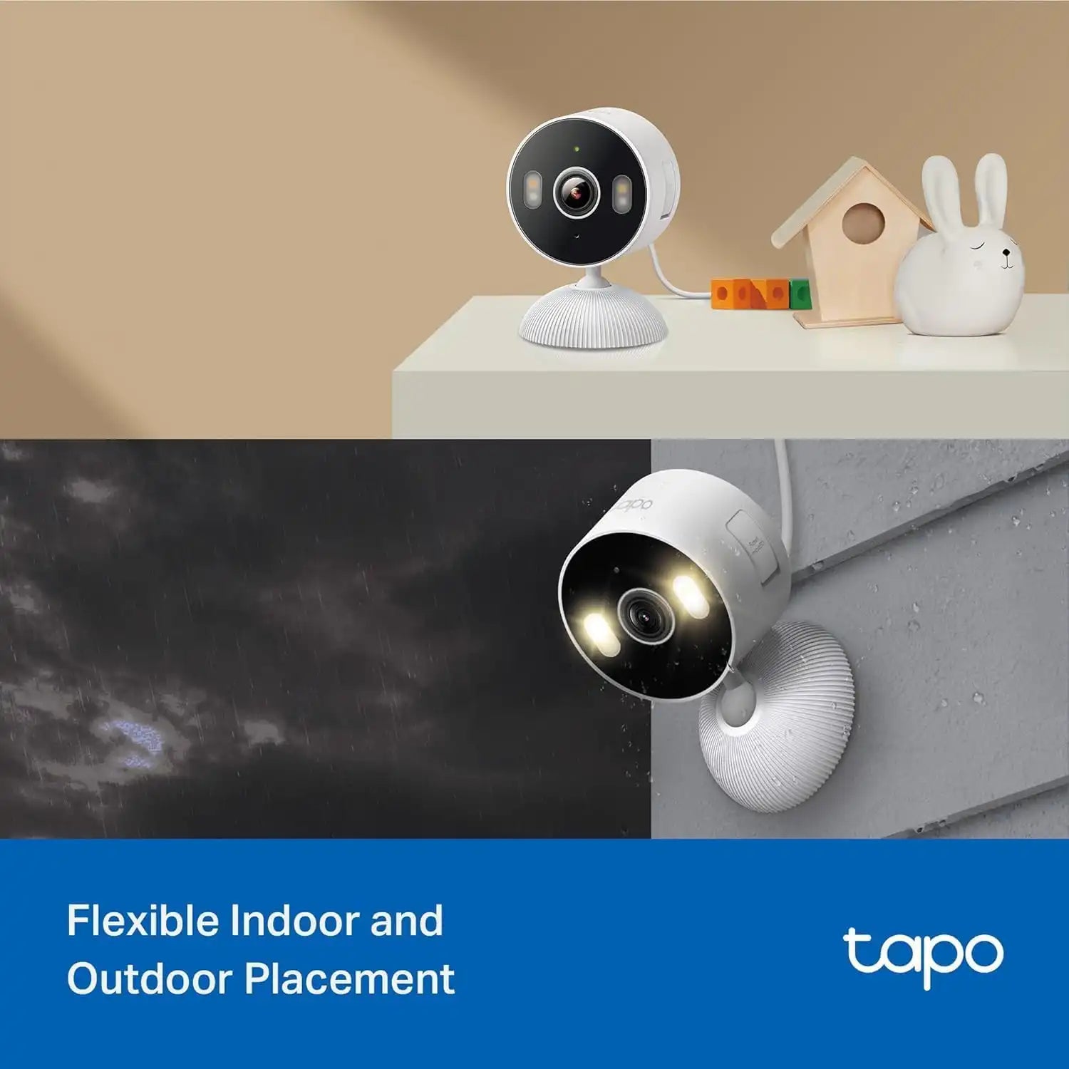 Tapo 2K Indoor/Outdoor Wired Security Camera, C113(2-Pack)