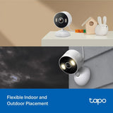 Tapo 2K Indoor/Outdoor Wired Security Camera, C113(2-Pack)