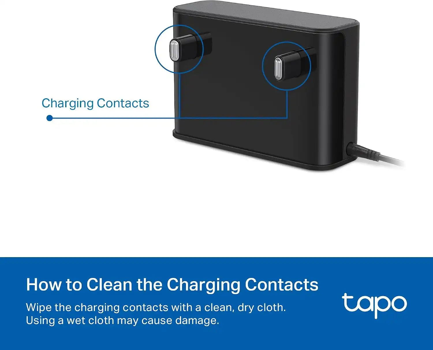 Tapo Robot Vacuum Charging Base, Compatible with RV30 Max, RV20 Max
