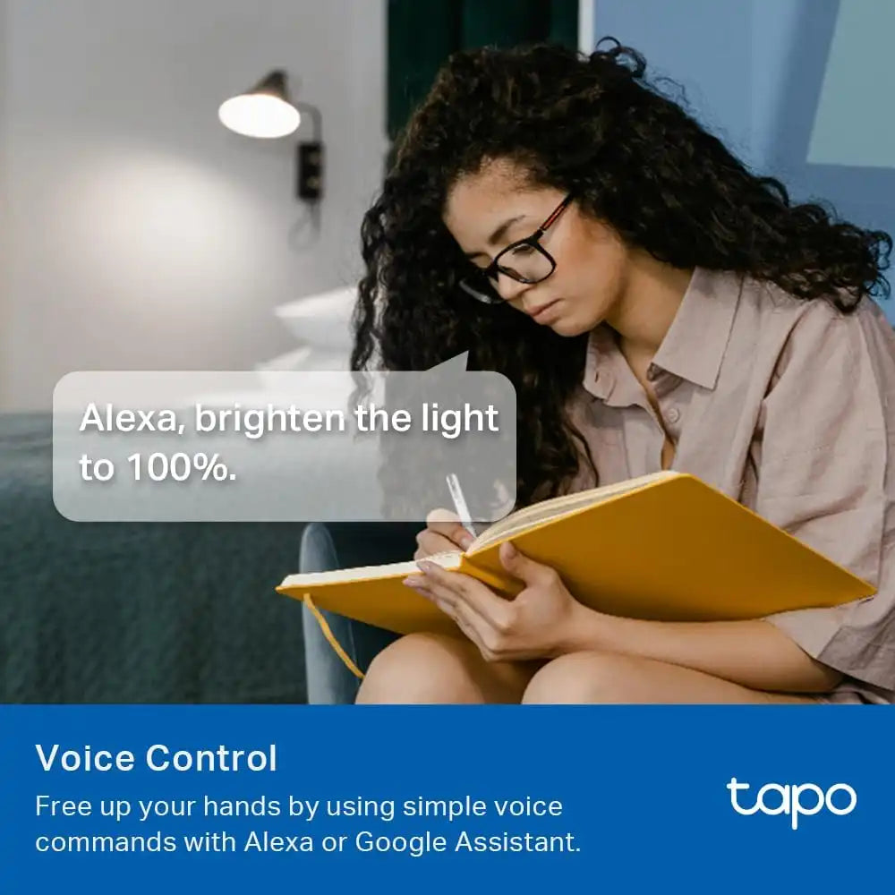 TP-Link Tapo Smart Light Bulbs - Natural Daylight, Dimmable, Compatible w/Alexa and Google Home, A60 Bulb/E27 Base, 60W Equivalent, 800LM CRI>90, 2.4GHz WiFi Only, No Hub Required, Tapo L520E(4-Pack)