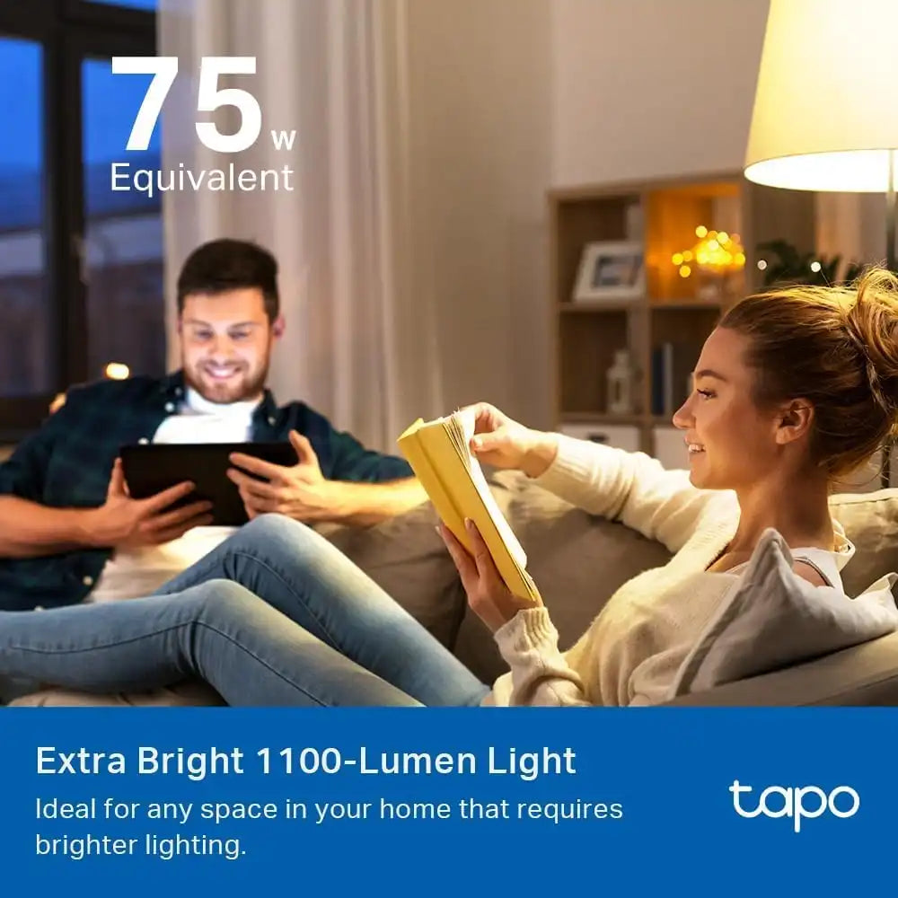 Tapo Multicolor Dimmable Smart Light Bulbs, L535E, A19 E26, 1100LM