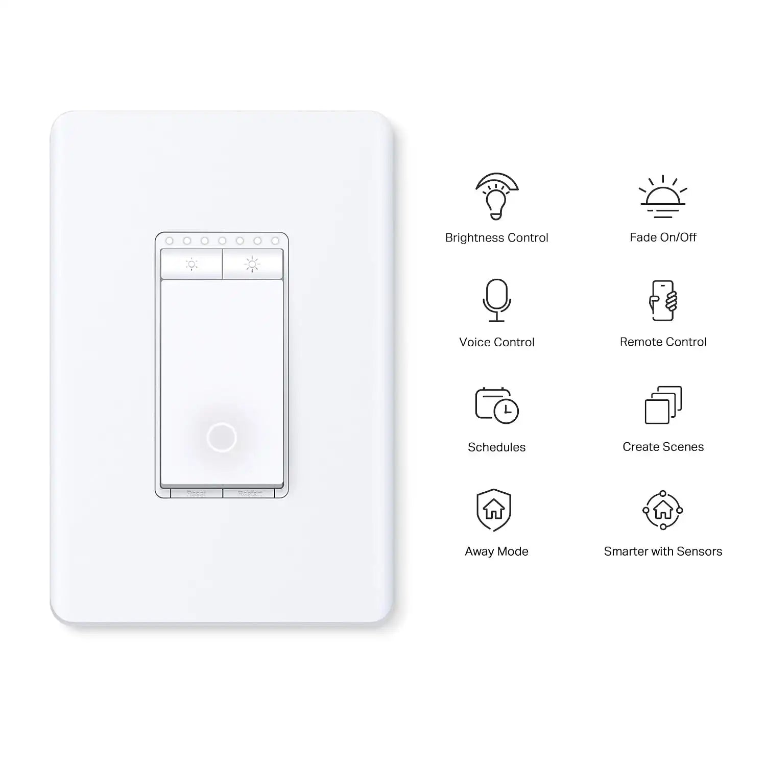Tapo Smart Dimmer Switch, Single Pole, Need Neutral Wire, S500D(4-Pack)