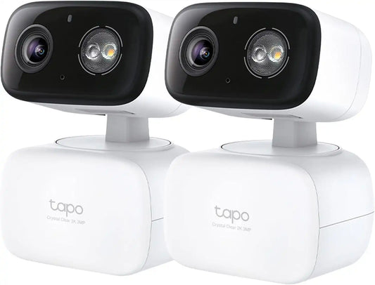 Tapo 2K Indoor/Outdoor Pan/Tilt Wired Security Camera, C216(2-Pack)
