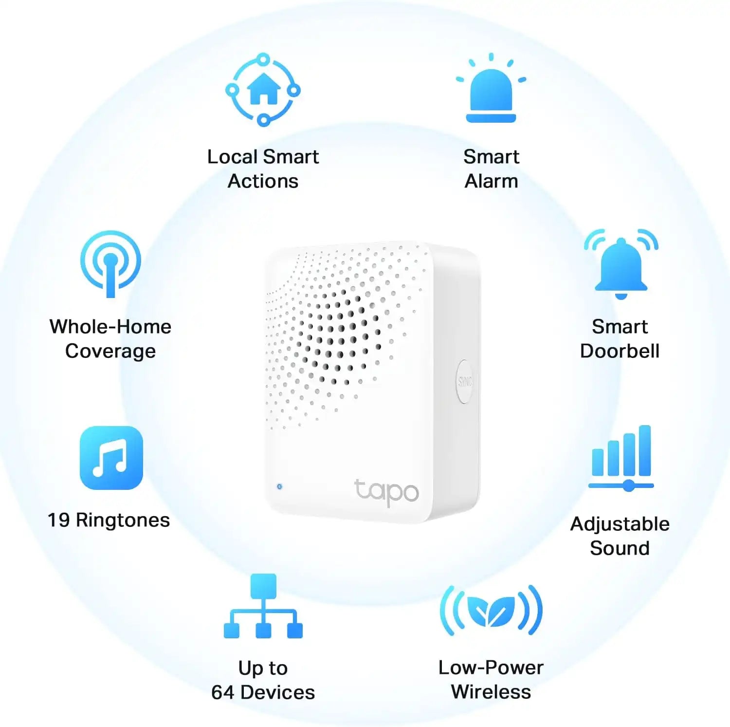 Tapo Smart Hub with Built-in Chime, H100, 2.4GHz Wi-Fi Required