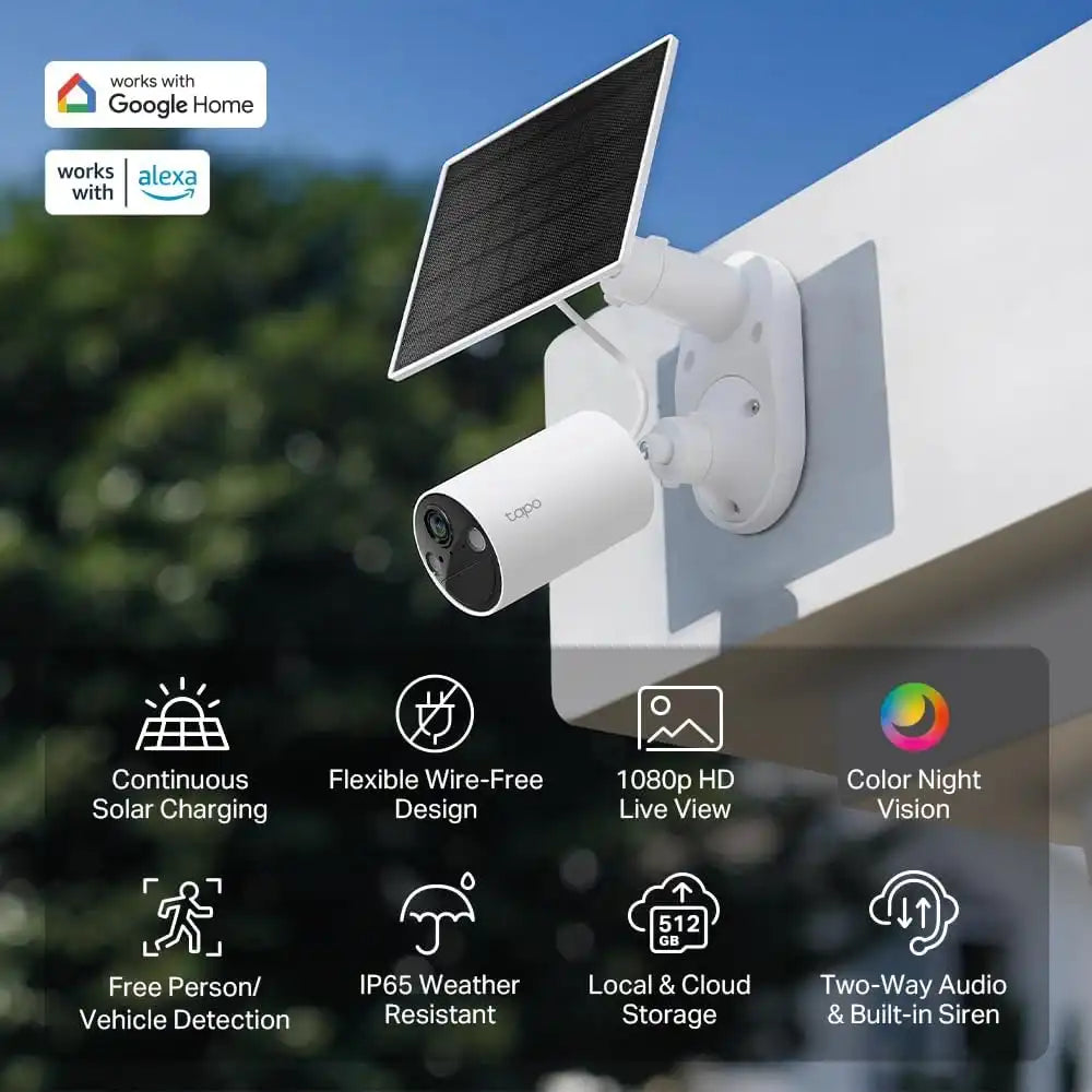 Tapo SolarCam C402 KIT 1080p Outdoor Wireless Security Camera