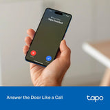 Tapo 2K Wireless Smart Video Doorbell, D205, 160° Ultra-Wide View