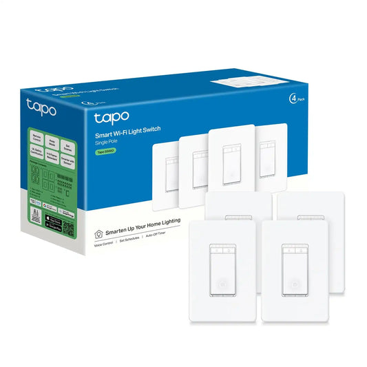 Tapo Smart Dimmer Switch, Single Pole, Need Neutral Wire, S500D(4-Pack)