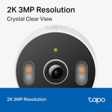 Tapo 2K Indoor/Outdoor Wired Security Camera, Baby & Pet Monitor, C113