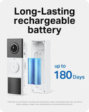 Tapo 2K Wireless Smart Video Doorbell w/Chime, 160° Ultra-Wide View, D210