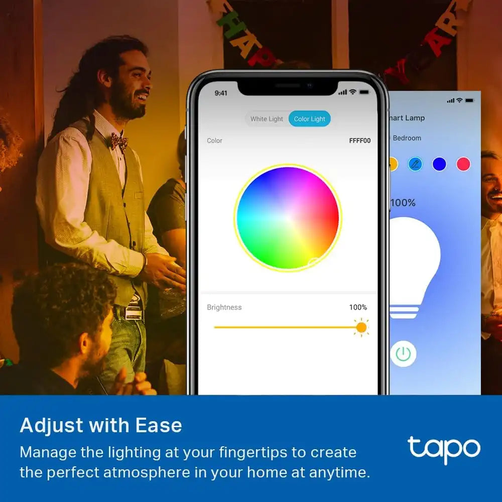 Tapo Multicolor Dimmable Smart Light Bulbs, L531E, A19 E26, 800LM