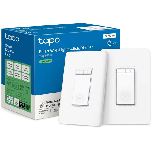 Tapo Matter Smart Dimmer Switch S505D(2-Pack), Single Pole