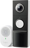 Tapo 2K+ Wired or Battery Powered Smart Video Doorbell with Chime, D225