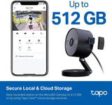 Tapo 2K+ Indoor/Outdoor Wired Security Camera, Baby Monitoring, C121