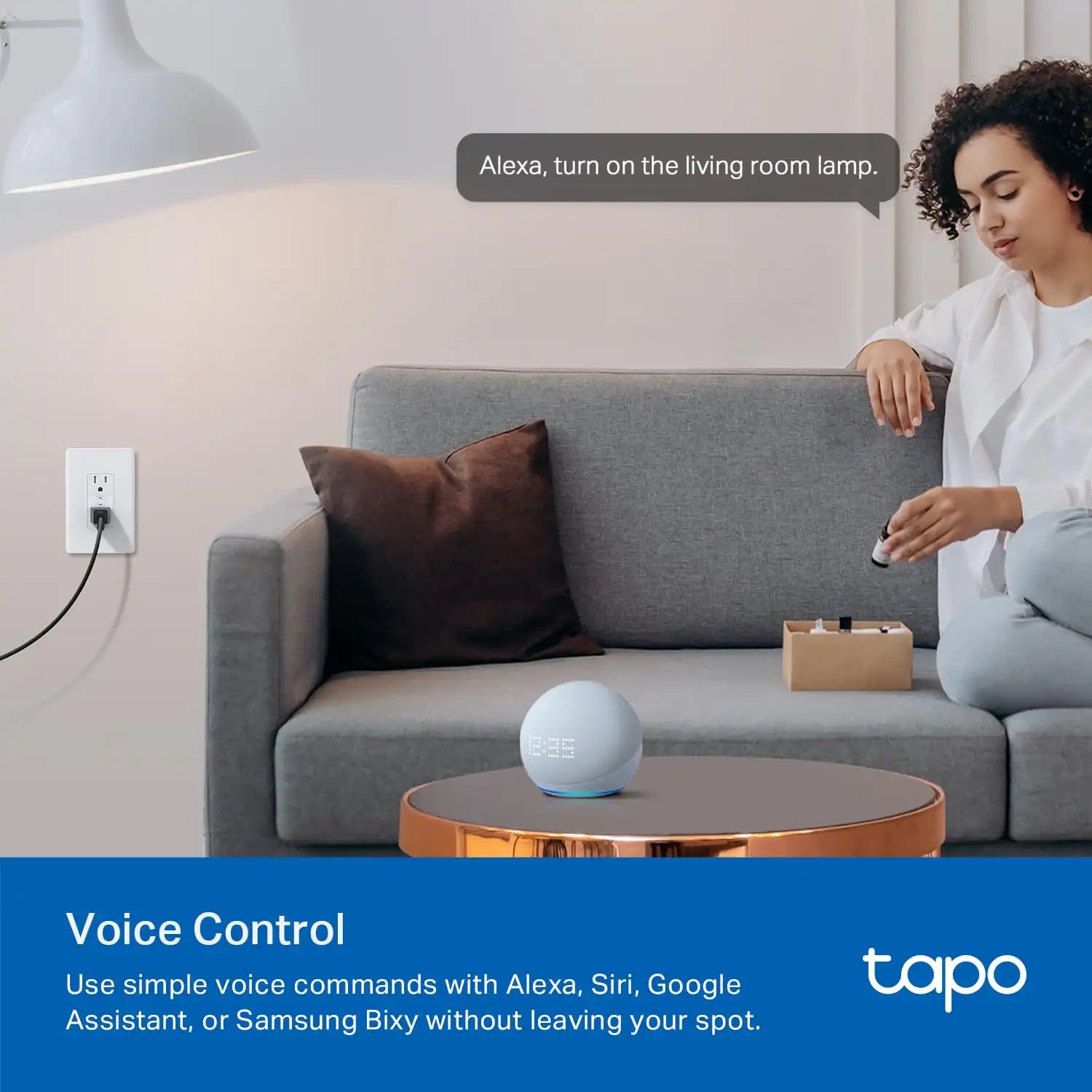 Tapo Smart Plug, Wi-Fi in-Wall Outlet, P210M, Matter Compatible