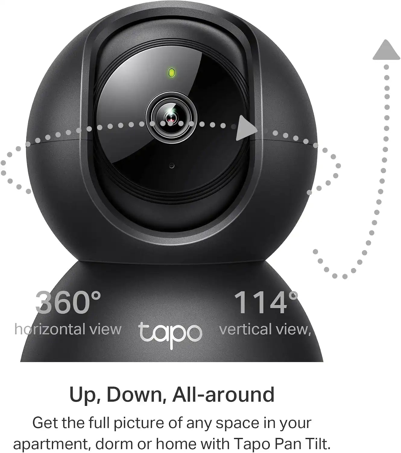 Tapo 2K Pan Tilt Security Camera for Baby Monitor, Dog Camera, C211