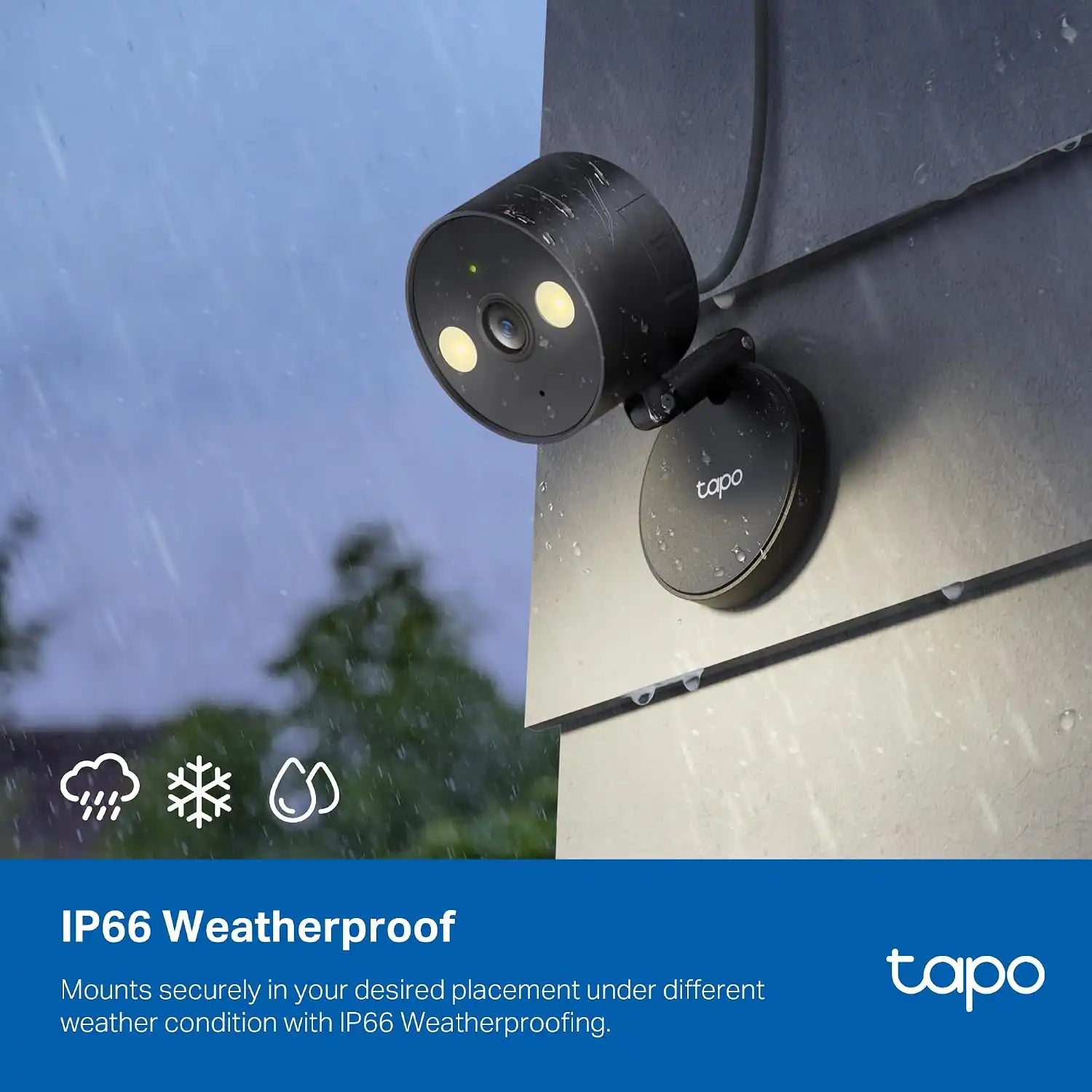 Tapo 2K+ Indoor/Outdoor Wired Security Camera, Baby Monitoring, C121