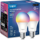 Tapo Multicolor Dimmable Smart Light Bulbs, L535E(2-Pack), A19 E26, 1100LM