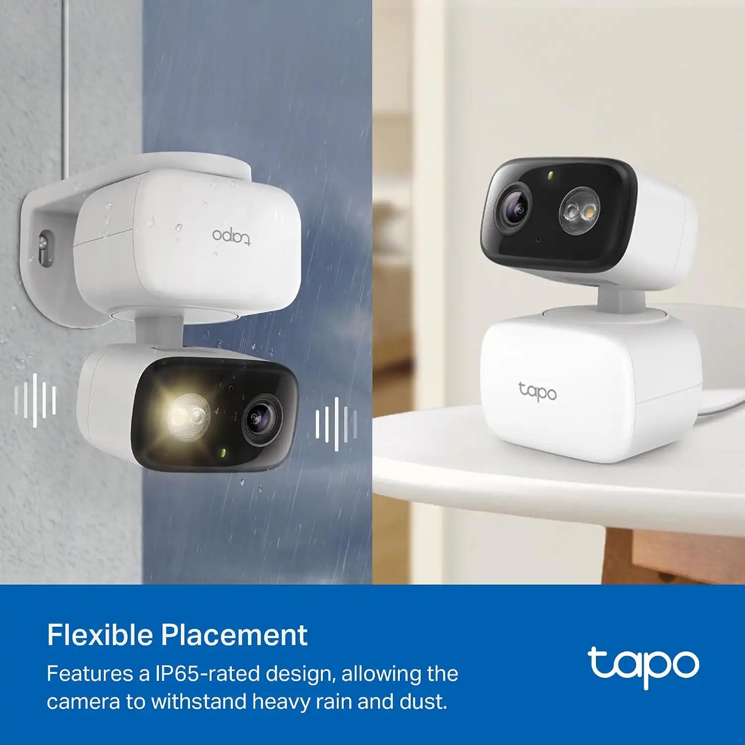 Tapo 1080p Pan/Tilt Indoor/Outdoor Security Camera, C206 HybridCam 360