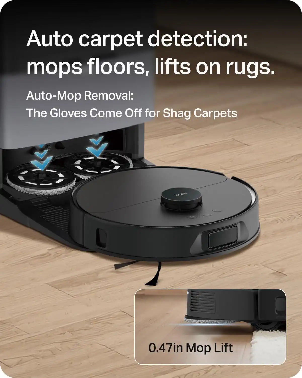 Tapo RV50 Pro Omni Robot Vacuum and Mop with Self-Emptying Dock