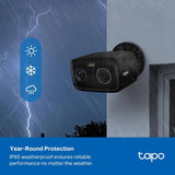 Tapo 1080p Outdoor Wireless Security Camera, Up to 180-Day Battery, C401