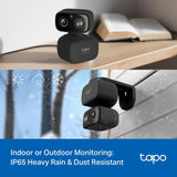 Tapo 2K Indoor/Outdoor Pan/Tilt Wired Security Camera, C217(2-Pack)
