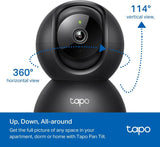 Tapo 1080p Pan/Tilt Security Camera for Baby Monitor, Pet Camera, C201