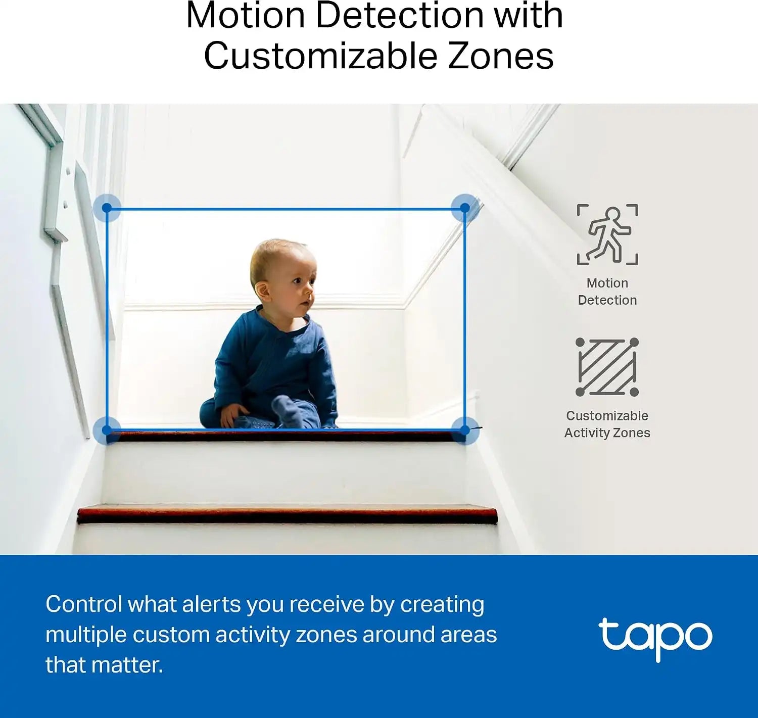 Tapo 2K+ Pan/Tilt Security Camera for Pet Camera, Baby Monitor, C220