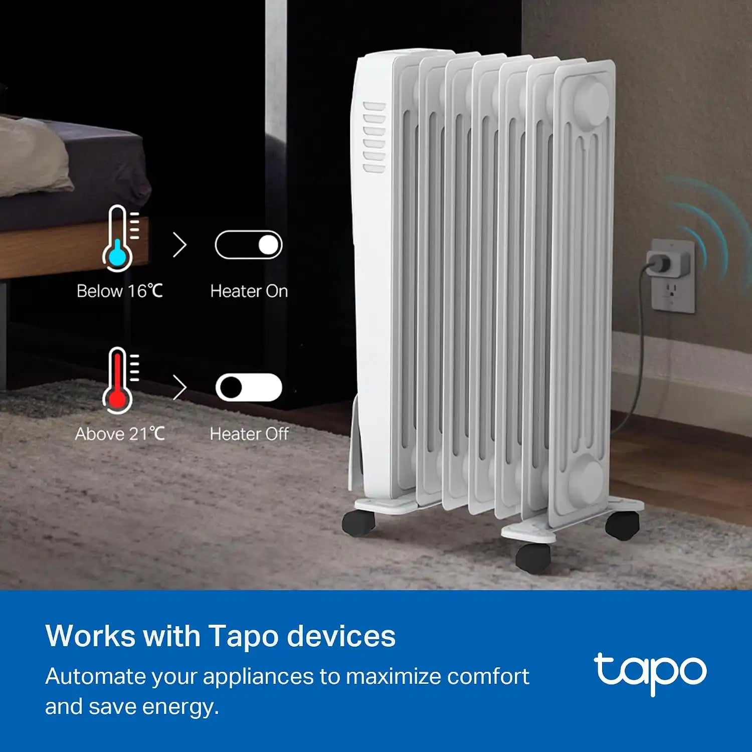 Tapo Smart Temperature and Humidity Sensor, Requires Tapo Hub, T310