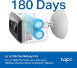 Tapo 1080p Outdoor Wireless Security Camera, Up to 180-Day Battery, C400