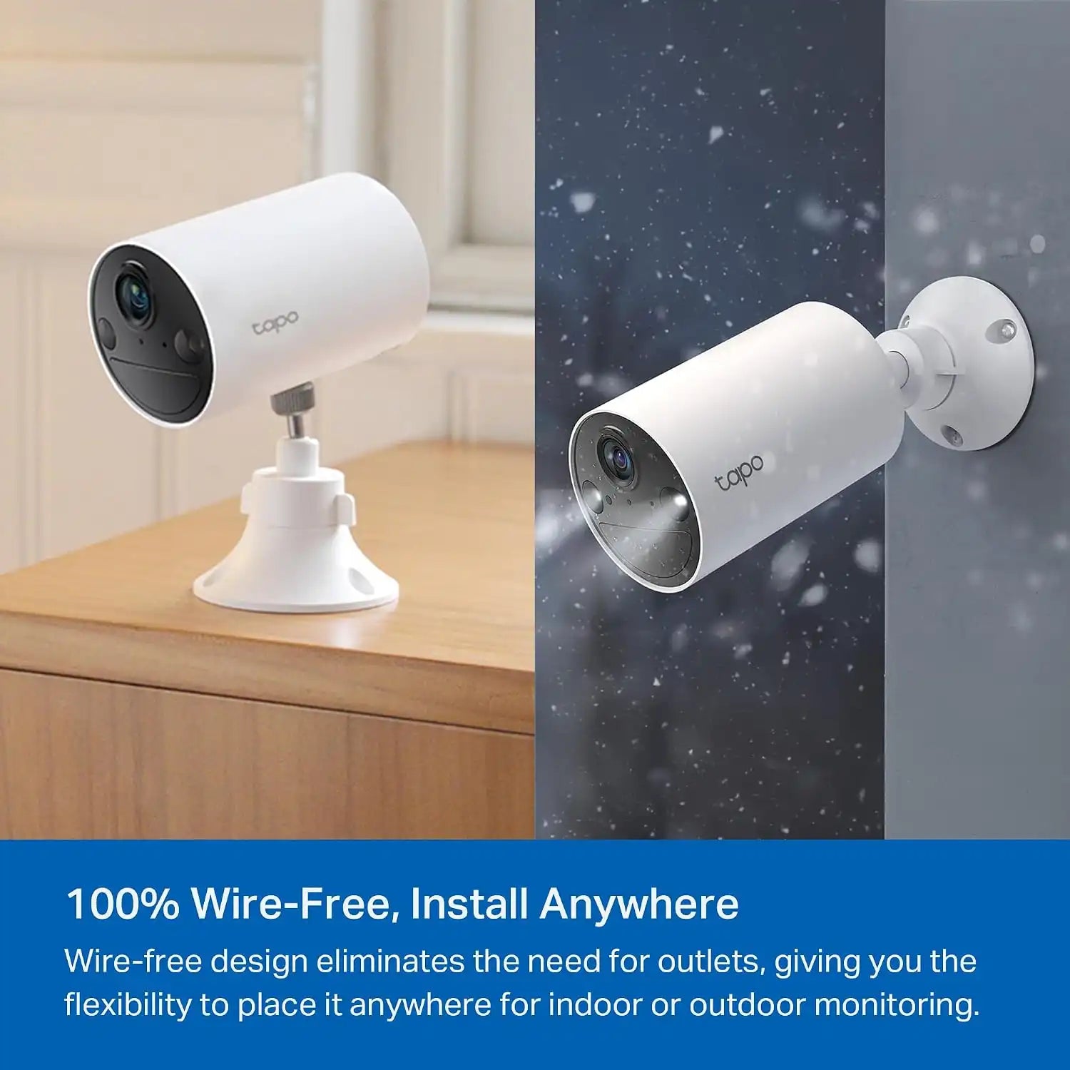 Tapo C402 1080p Outdoor Wireless Security Camera, Up to 180days Battery