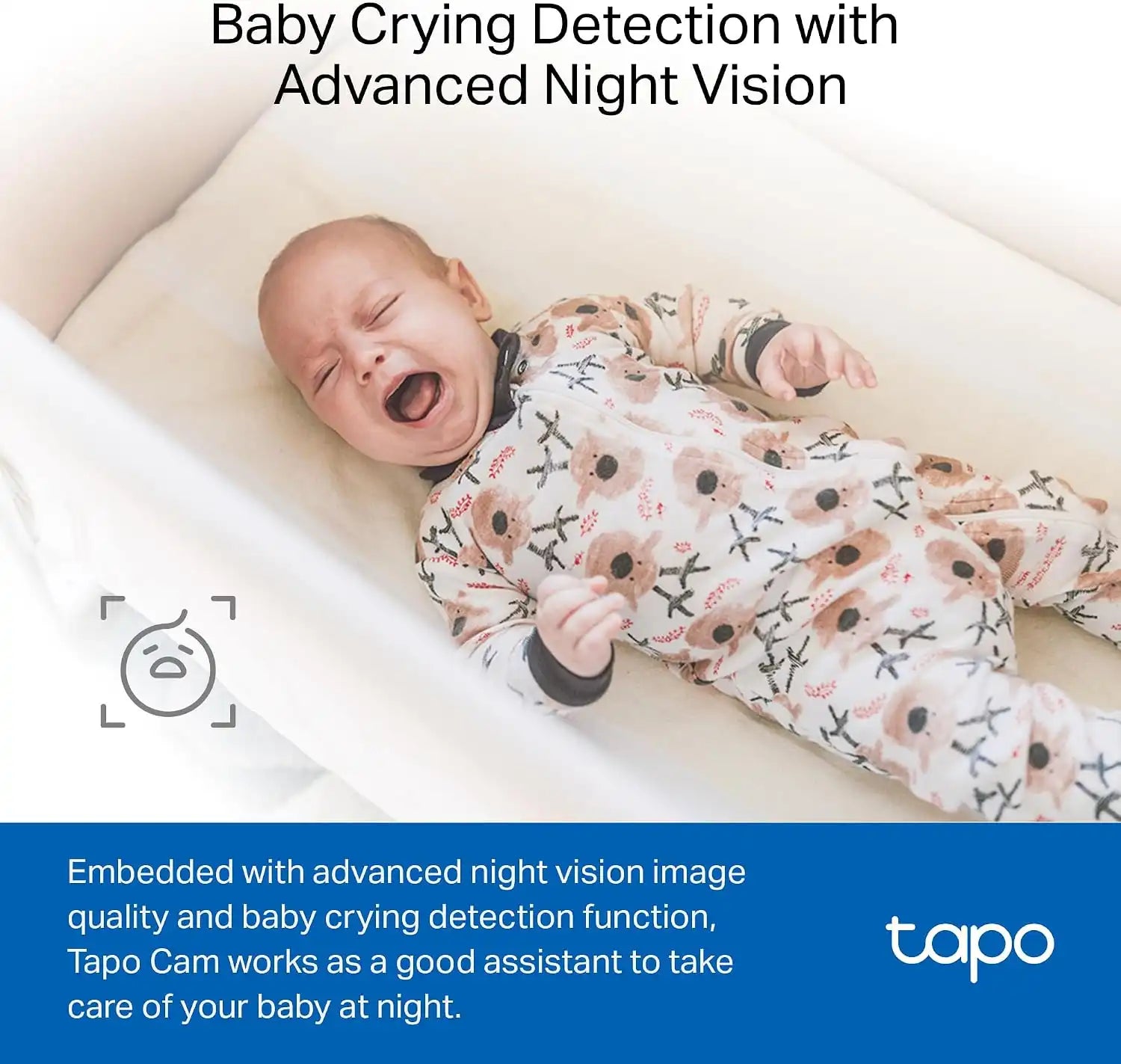 Tapo 1080P Indoor Security Camera, Baby Monitor, Dog Camera, C101