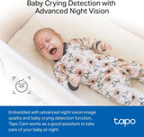Tapo 1080P Indoor Security Camera, Baby Monitor, Dog Camera, C101